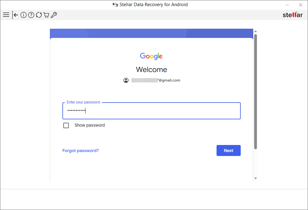 Enter your password